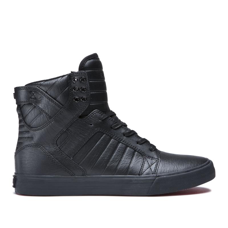 Buty Supra SKYTOP - Sneakersy Wysokie Damskie - Czarne (OLIT-41658)